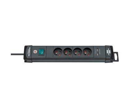 Listwa zasilająca Brennenstuhl LISTWA ZASILAJACA BRENNENSTUHL PREMIUM-LINE 4GN 1,8M, 2xUSB